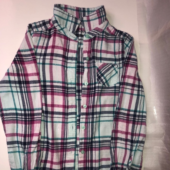 jumping beans Other - Jumping Beans Plaid Long Sleeve Girls Comfy Shirt Size 6